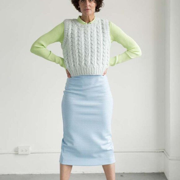 Rachel Comey Baby Blue Romulo Vest - Picture 2 of 7